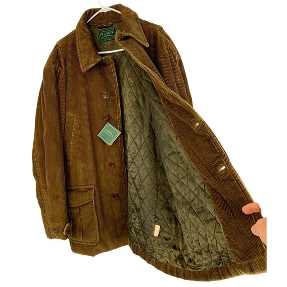 Rare NWT Filson CCF Corduroy Wilmont Jacket XL Brown Quilted Lining - Picture 5 of 11